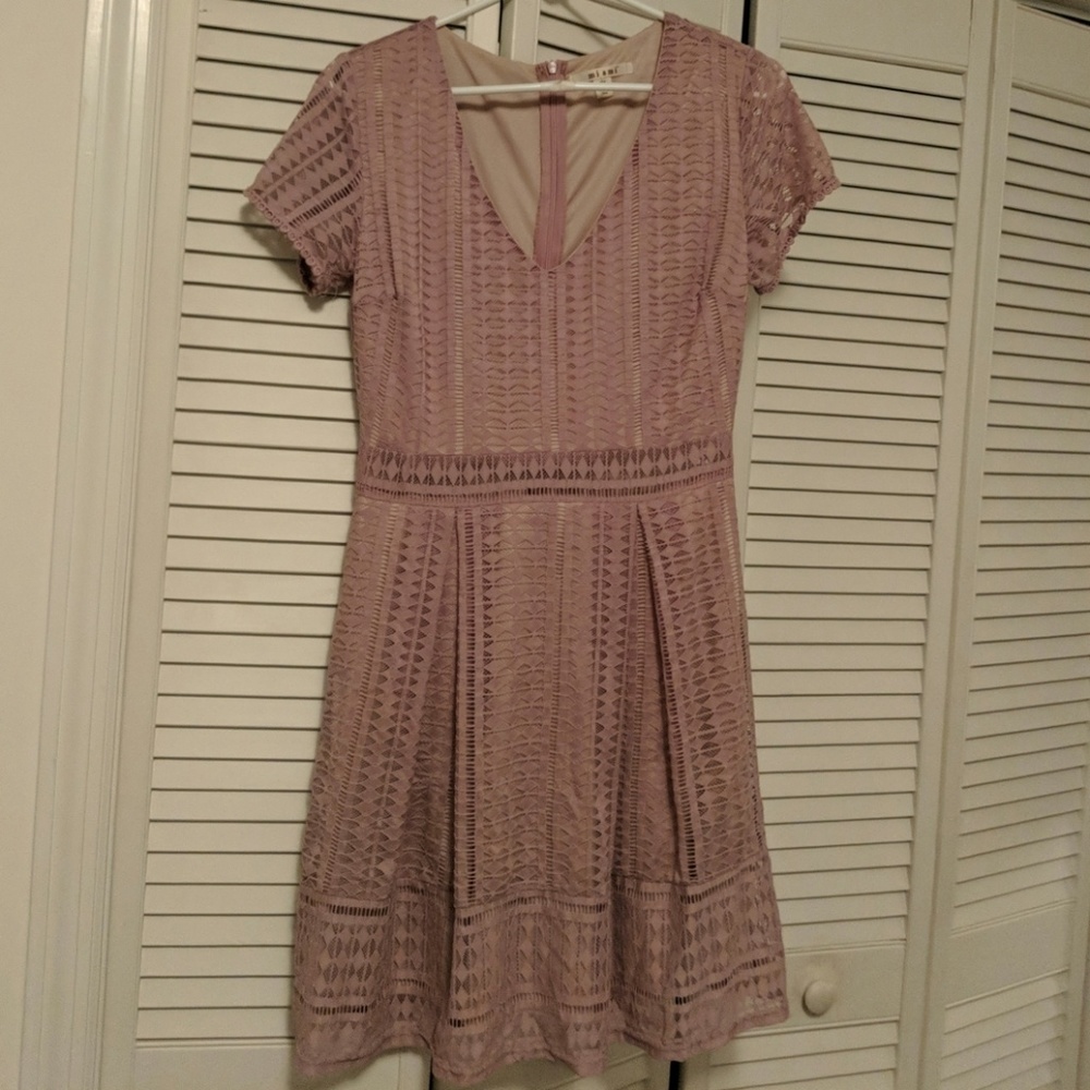 Light pink fit and flare dress